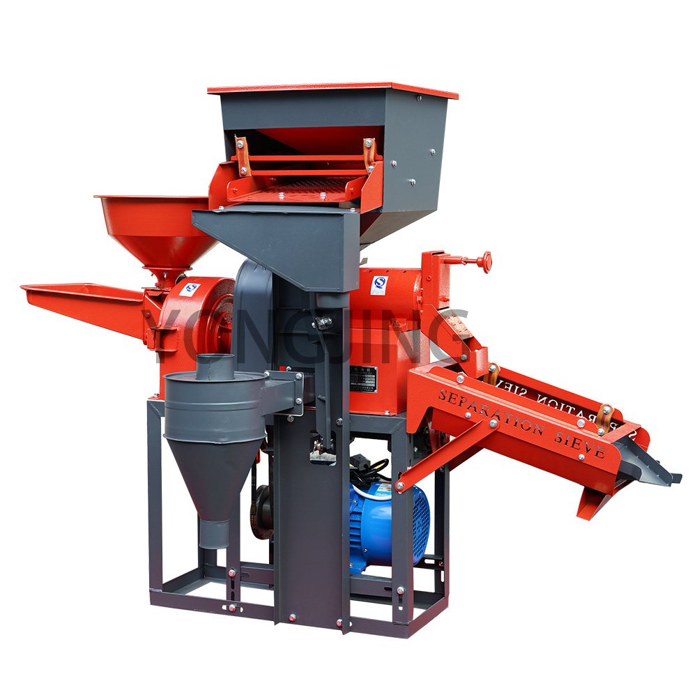 Double Vibration Screen Rice Milling And Crushing Combination Machine