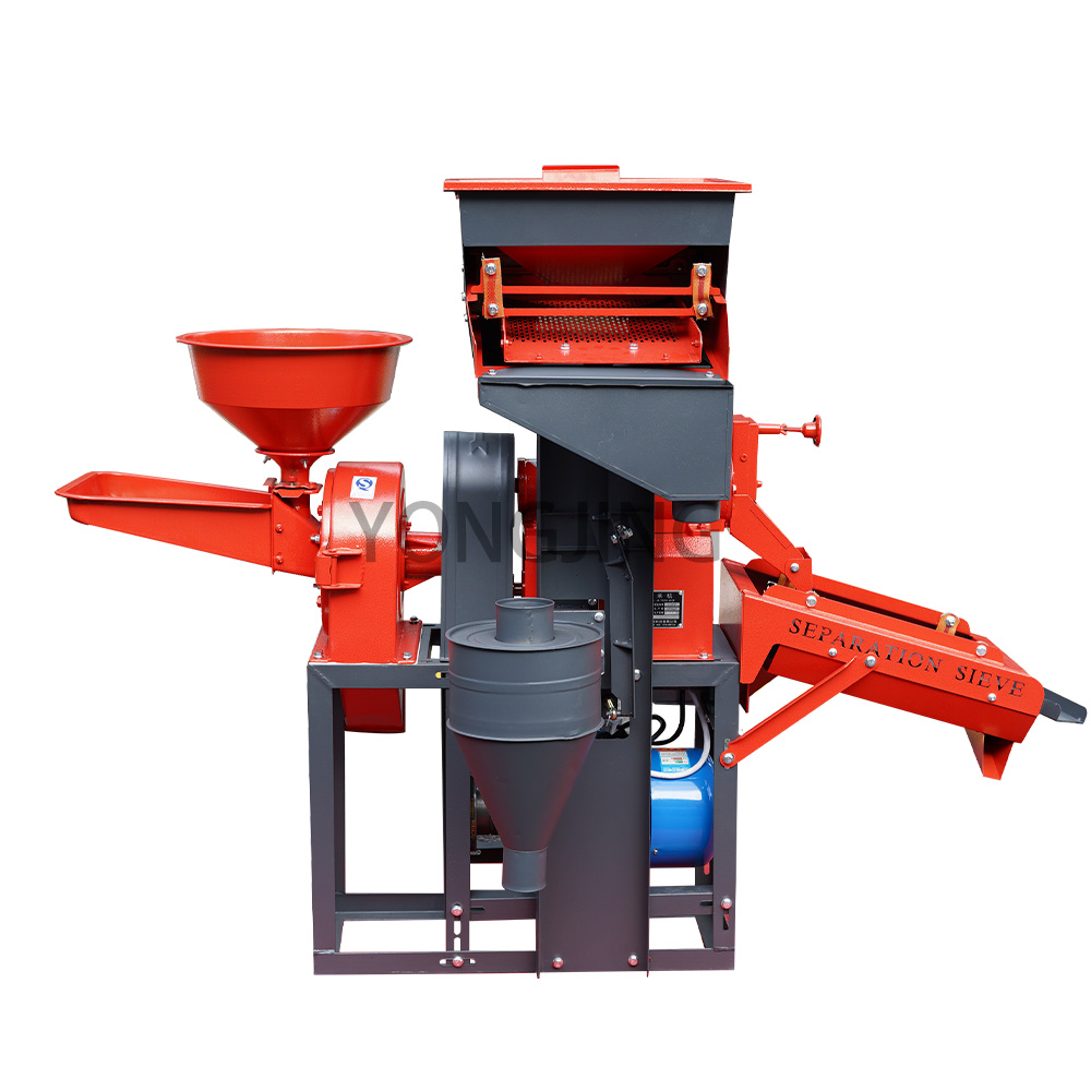 Double Vibration Screen Rice Milling And Crushing Combination Machine